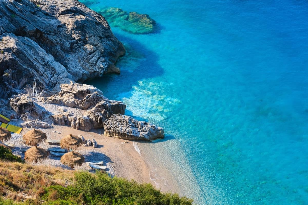  Sus playas en la Riviera Albanesa. Jale beach la más grande pero es que es espectacular. 